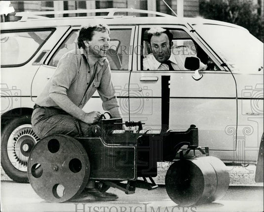 Press Photo Miniature Steam Roller, Sydney Australia - Historic Images