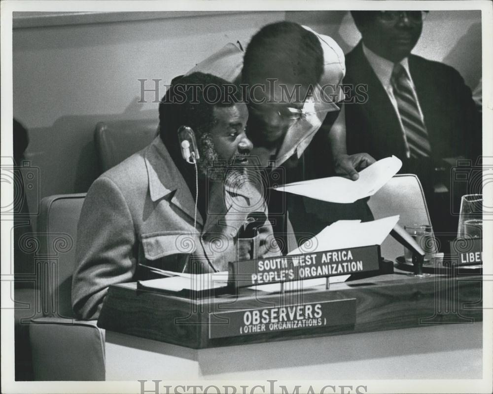 1979 Press Photo Sam Nujoma President of SWAPO - Historic Images
