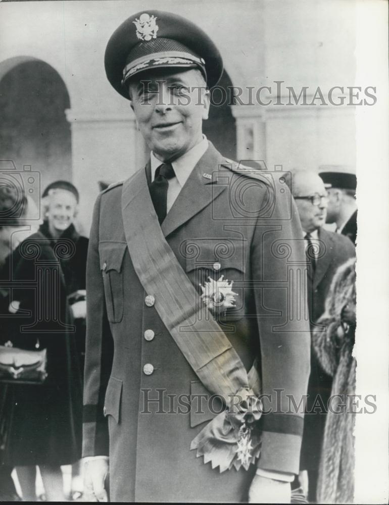 1967 Press Photo General Lemnitzer awarded the Gran cross the Legion of Honour - Historic Images