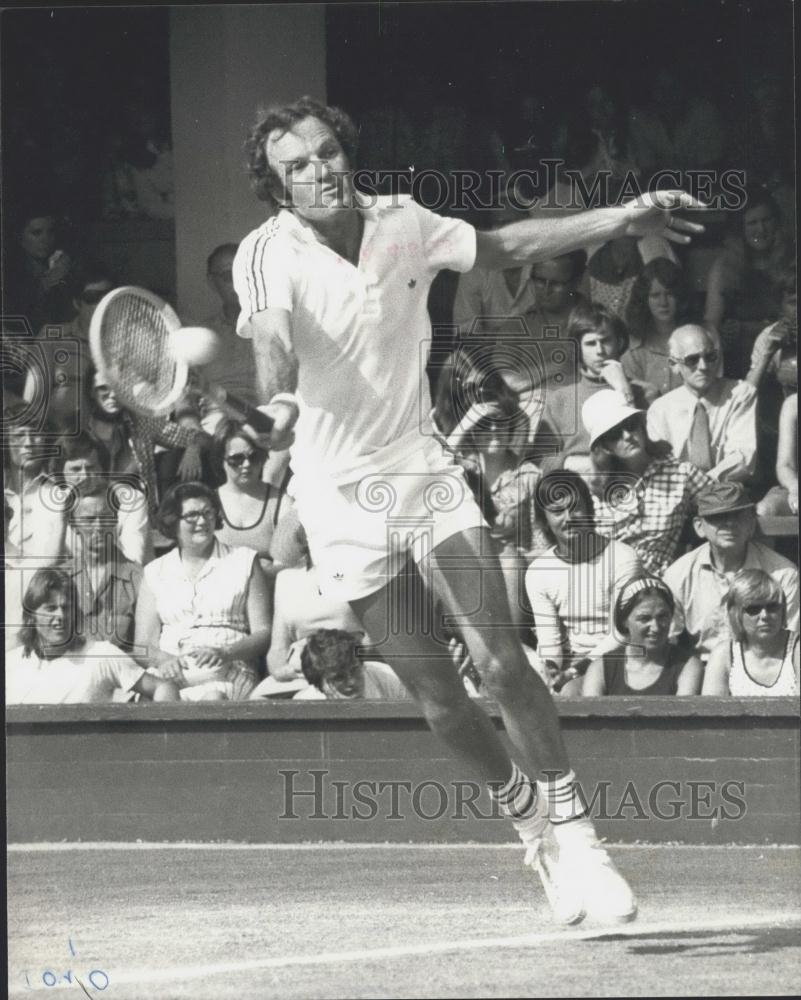 1975 Press Photo T Okker, Wimbledon Tennis Championship - Historic Images
