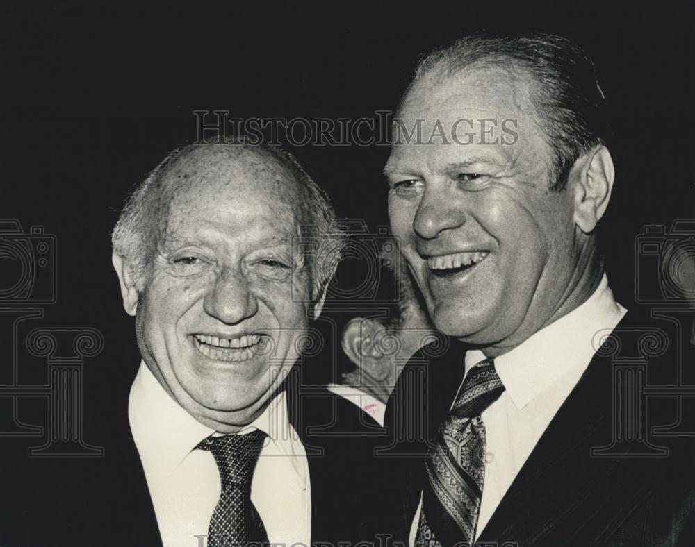 1974 Press Photo Javits and Ford. - Historic Images