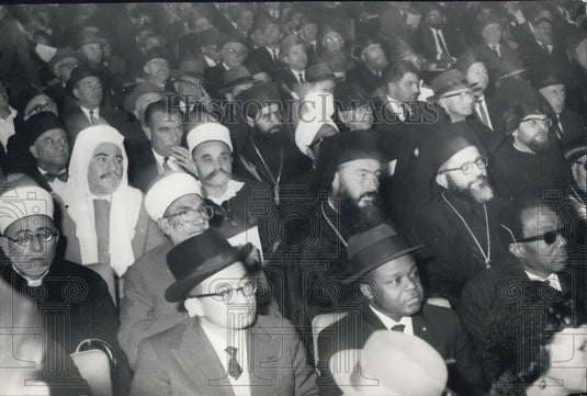 1964 Press Photo Instalation Ceremony of Chief Rabbi I.Y., Unterman - Historic Images