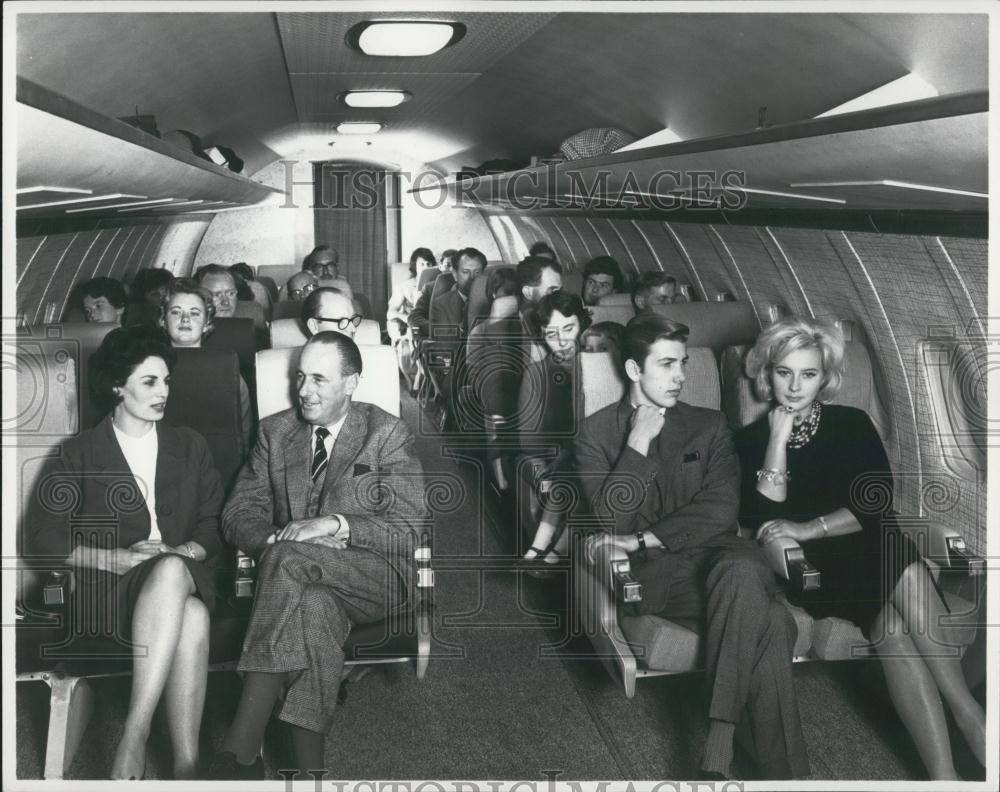 Press Photo &quot;Mock up&quot; of the BAC One Eleven plane - Historic Images