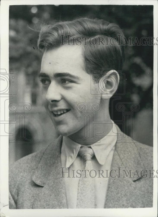 1953 Press Photo Emilio Garcia Gomez the Spanish student accused of robbery. - Historic Images