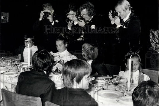 1972 Press Photo Nobel Prize Ceremony Stockholm Children's Table - Historic Images
