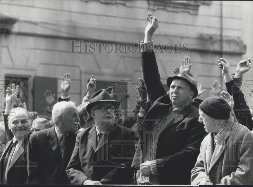 1982 Press Photo Landsgemeinde People&#39;s General Assembly - Historic Images