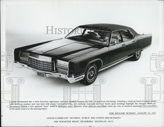 Press Photo Lincoln Continental has a more luxurious appearance - Historic Images