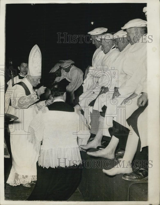 1953 Press Photo Cardinal Schuster, Archbishop of Milan - Historic Images