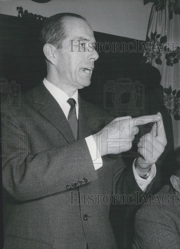 1966 Press Photo Bavarian National Democratic Party Chairman Hansjurgen Ebert - Historic Images