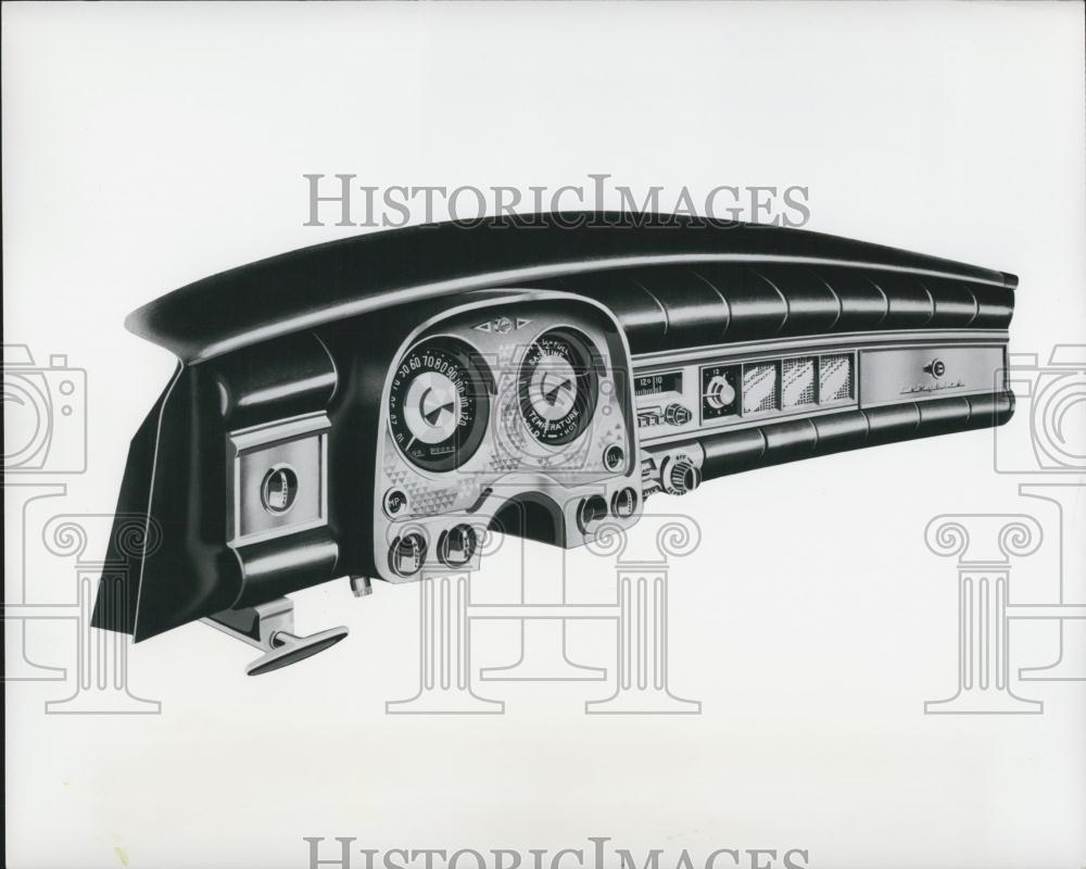 1954 Press Photo Chrysler Instrument Panel - Historic Images