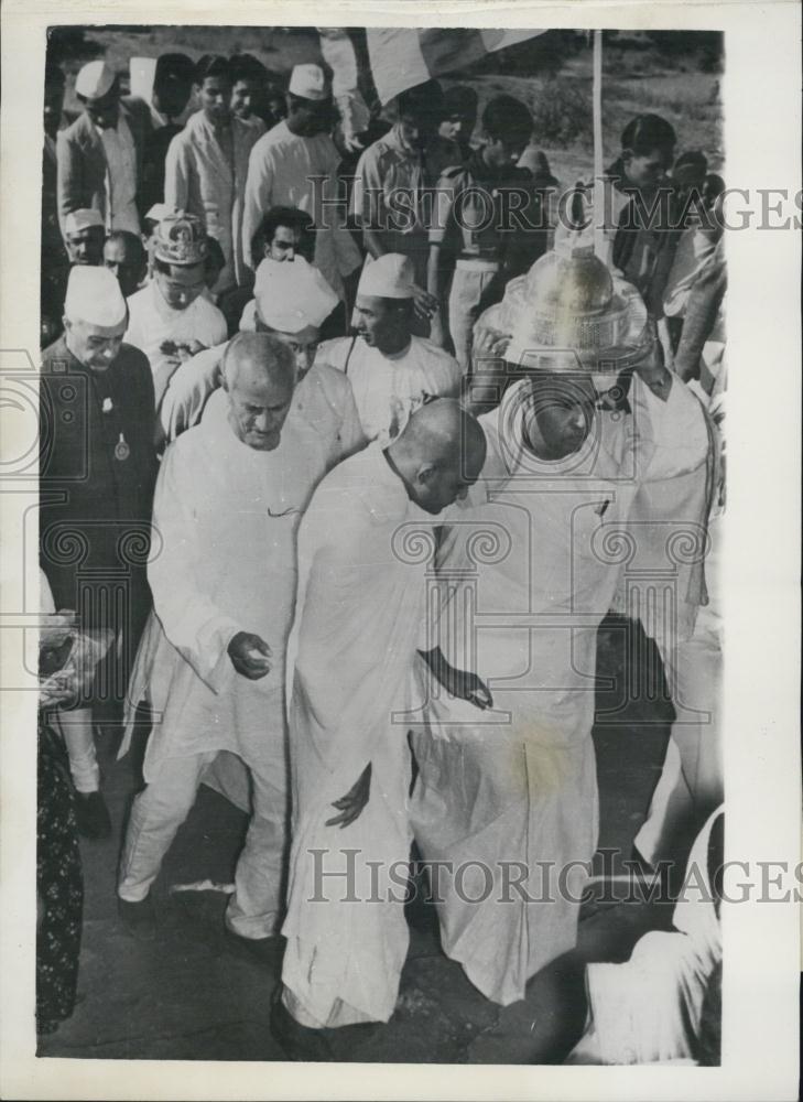 1952 Press Photo Shyama Prasad Mookherjee, President Of The Mahabodhi Society - Historic Images