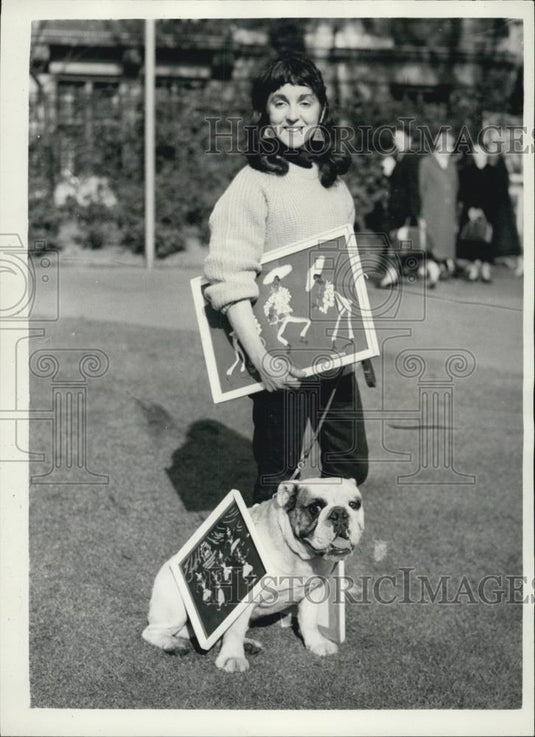 1957 Press Photo 10th Open Air Art Show in Embankment Gardens London - Historic Images