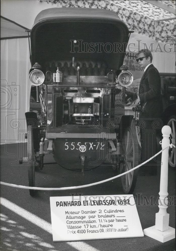 1966 Press Photo Porte De Versailles Paris Exhibition Panhard Levassor 1892 - Historic Images