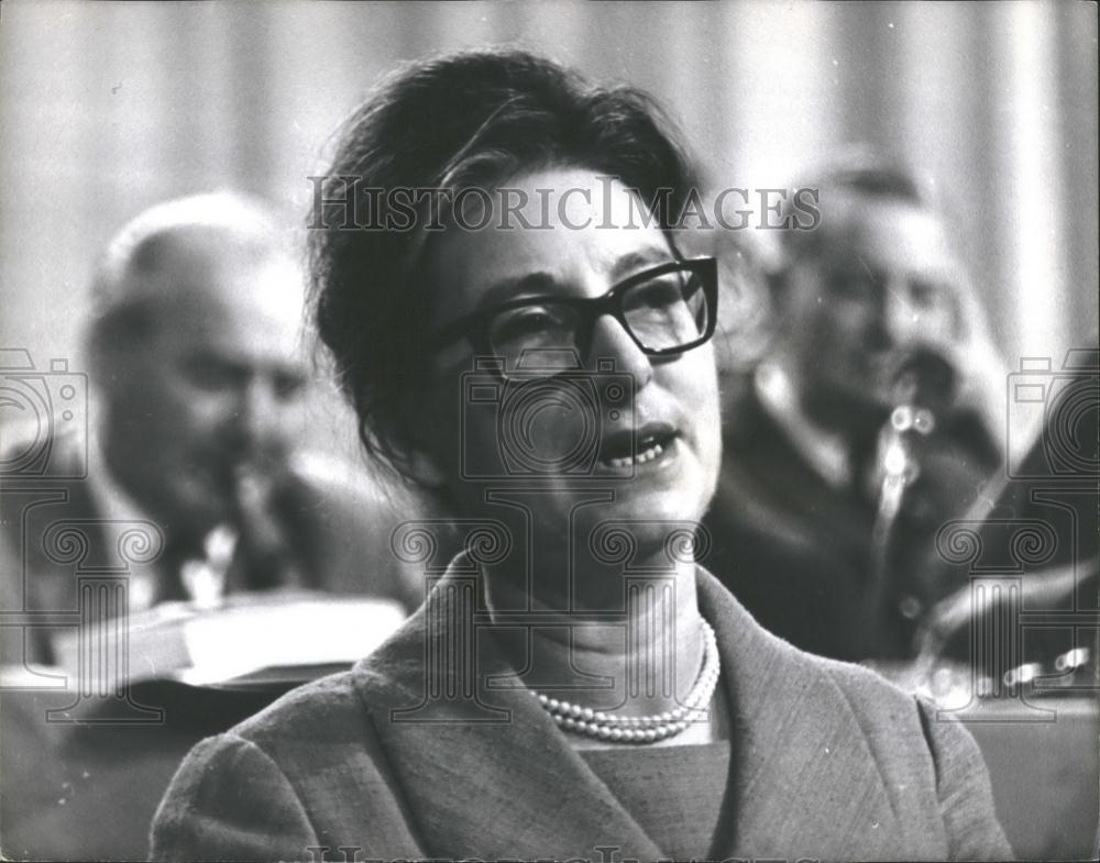 1965 Press Photo Miss M.Vietch,TUC congress at Brighton - Historic Images