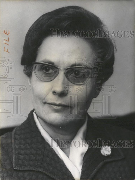 1968 Press Photo Marie Madeleine Dienesch Secretary State Education De Gaulle - Historic Images