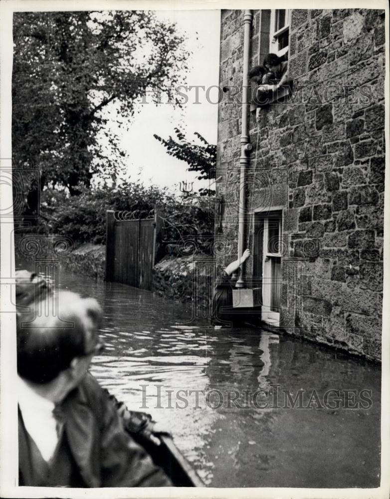 1956 Press Photo Main Street of Haddington, East Lothian - Historic Images