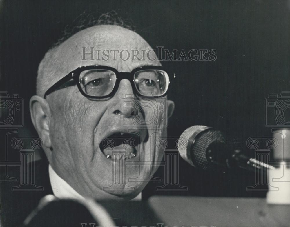 1969 Press Photo Prime Minister Harold Wilson Triennial Congress Socialist - Historic Images