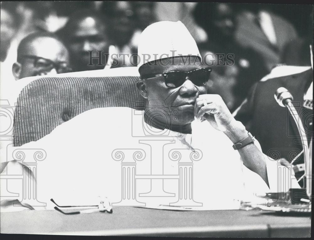 1966 Press Photo General Aboubaker Sengoula Lamizana President of Upper Volta - Historic Images