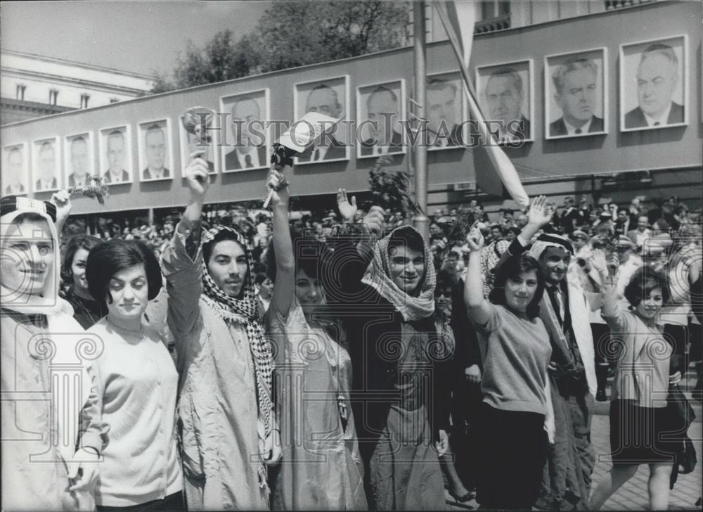 1968 Press Photo May-Day Demonstration in Sofia - Historic Images