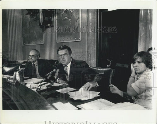 1975 Press Photo Sen Frank Church [D] Idaho - Historic Images