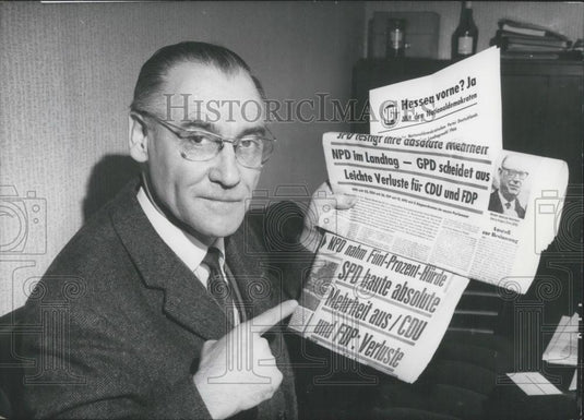 1966 Press Photo election for the state parliament in Hessen/Germany - Historic Images