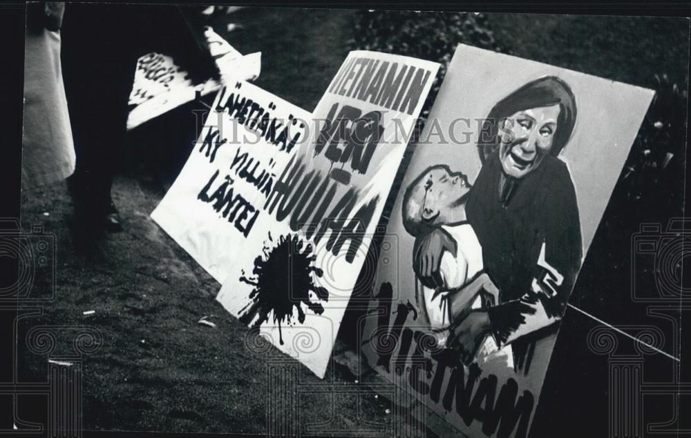 1966 Press Photo Vietnam Demostrations - Historic Images