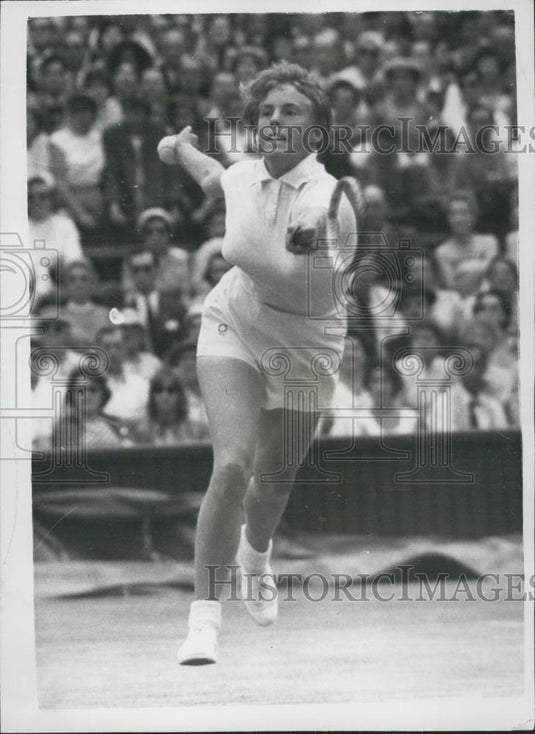 1958 Press Photo Ann Haydon v. Althea Gibson Women's Semi-Finals Wimbledon - Historic Images