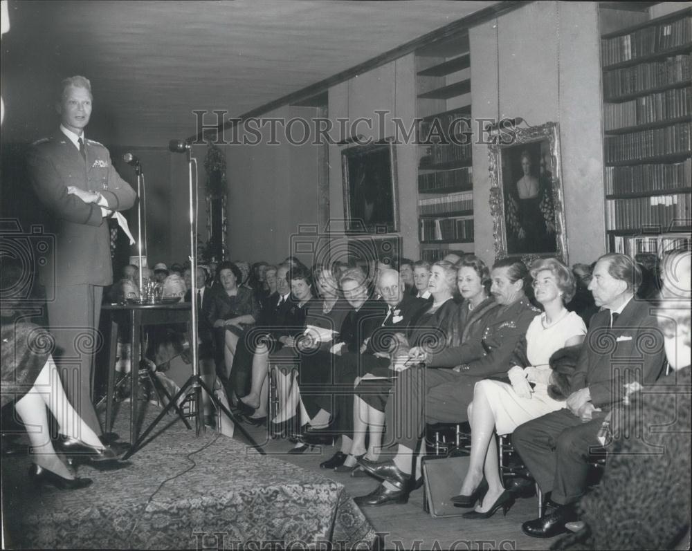 Press Photo Country evening of Gen. Norstad - Historic Images