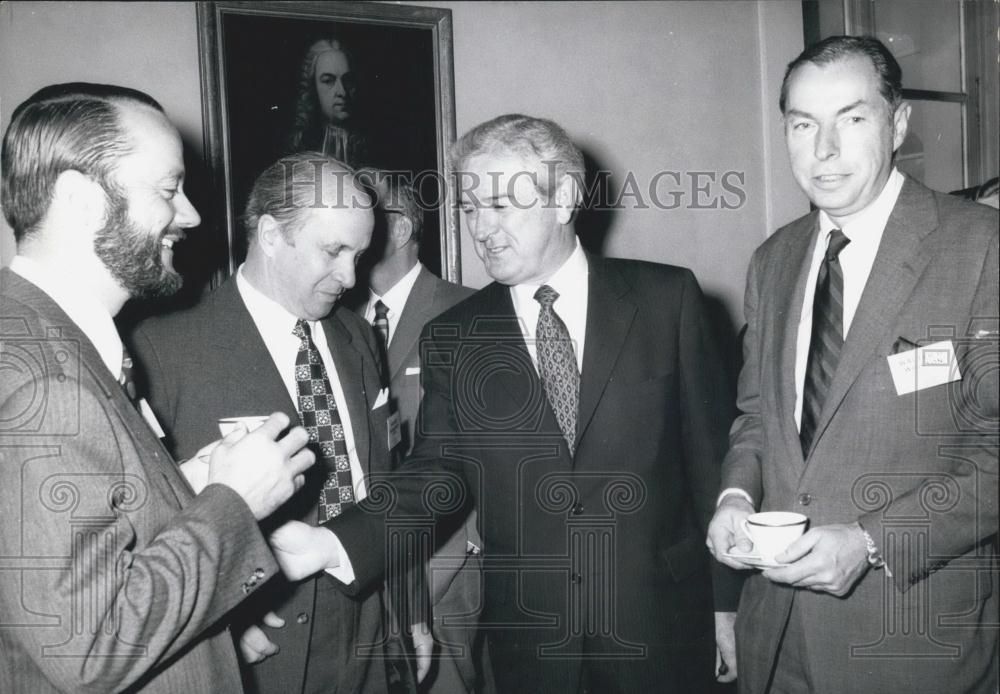 1971 Press Photo US Secretary of Treasury John B. Connaly &amp; Dr. Karl Klasen - Historic Images