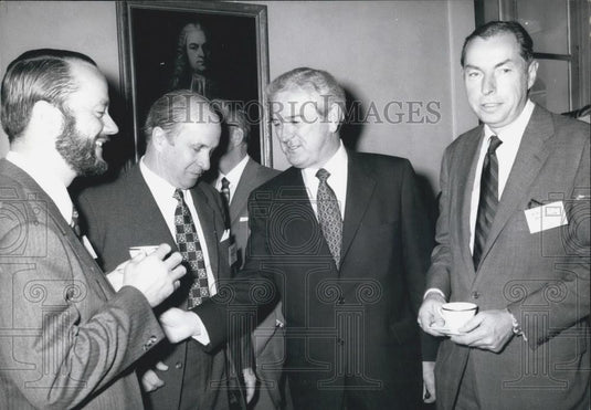 1971 Press Photo US Secretary of Treasury John B. Connaly & Dr. Karl Klasen - Historic Images