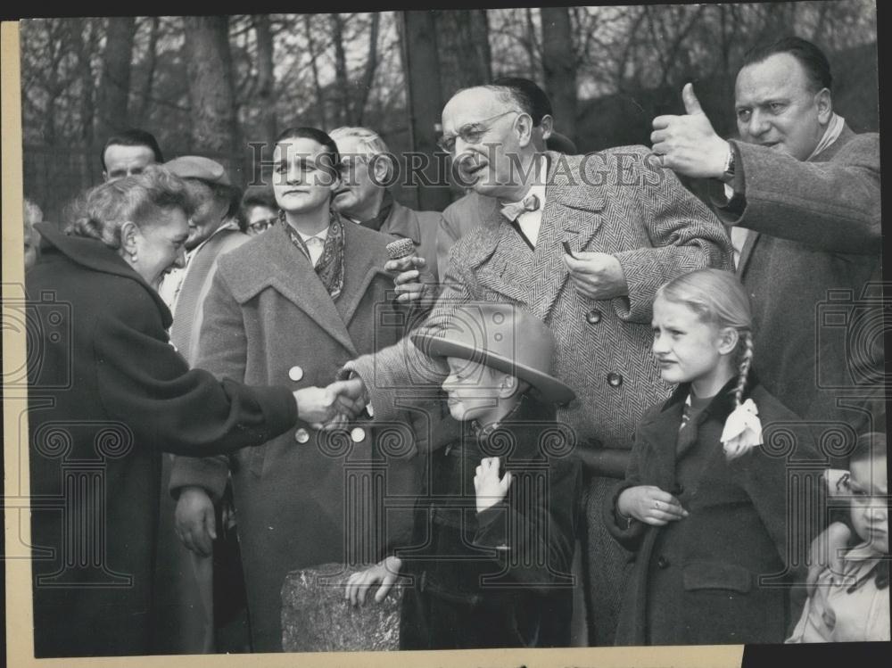 1956 Press Photo Dr. Otto Suhr ,mayor of West Berlin - Historic Images