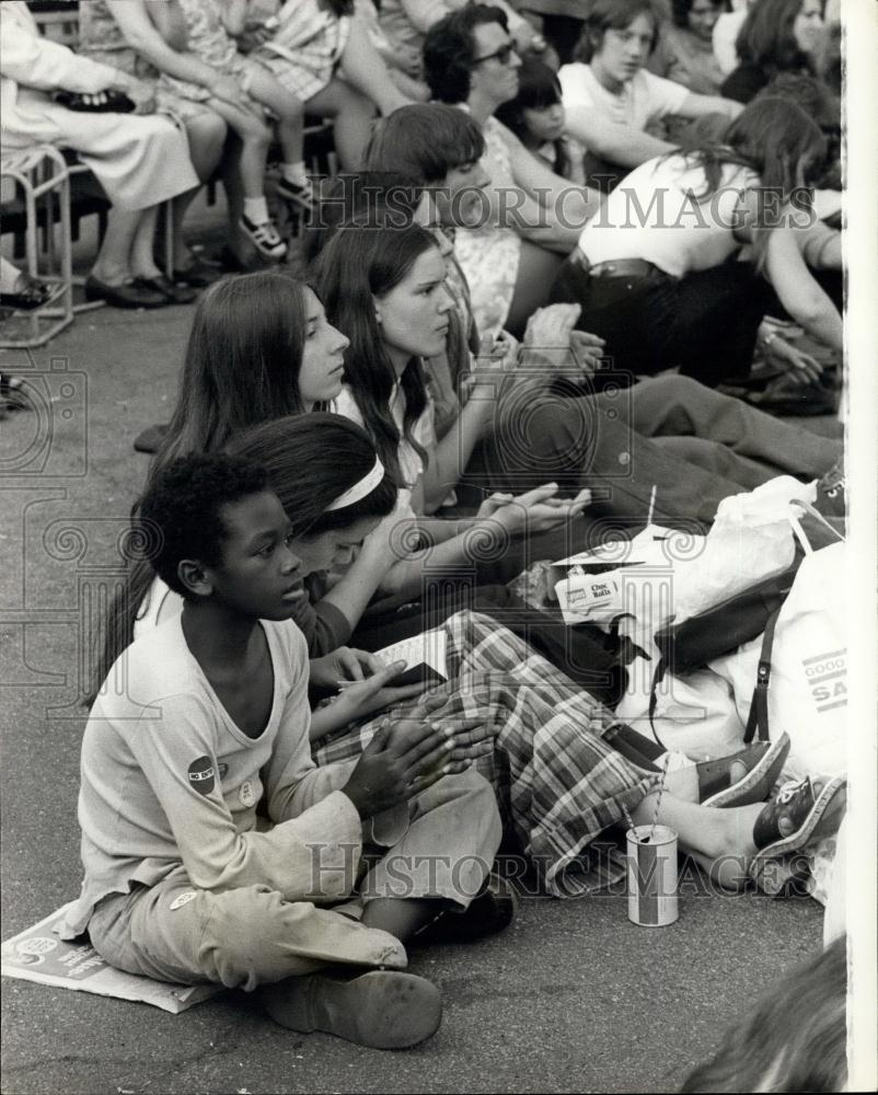 1972 Press Photo London Festival for Jesus meeting on Clapham common - Historic Images