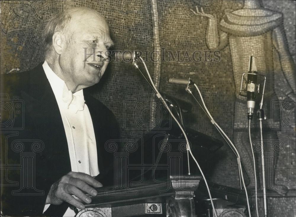 1968 Press Photo Dr Lars Onsager, Nobel Dinner - Historic Images