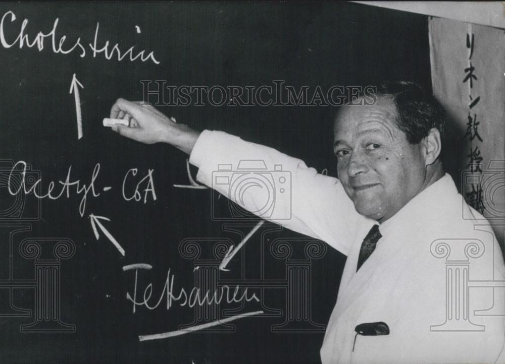 1971 Press Photo Biochemist Professor Feodor Lynen Turns 60 - Historic Images