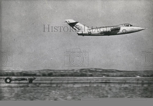 Press Photo SE-5000 Baroudeur'ÃƒÆ’Ã¢Å¡ÃƒÃ‚Â breaks sound barrier" - Historic Images