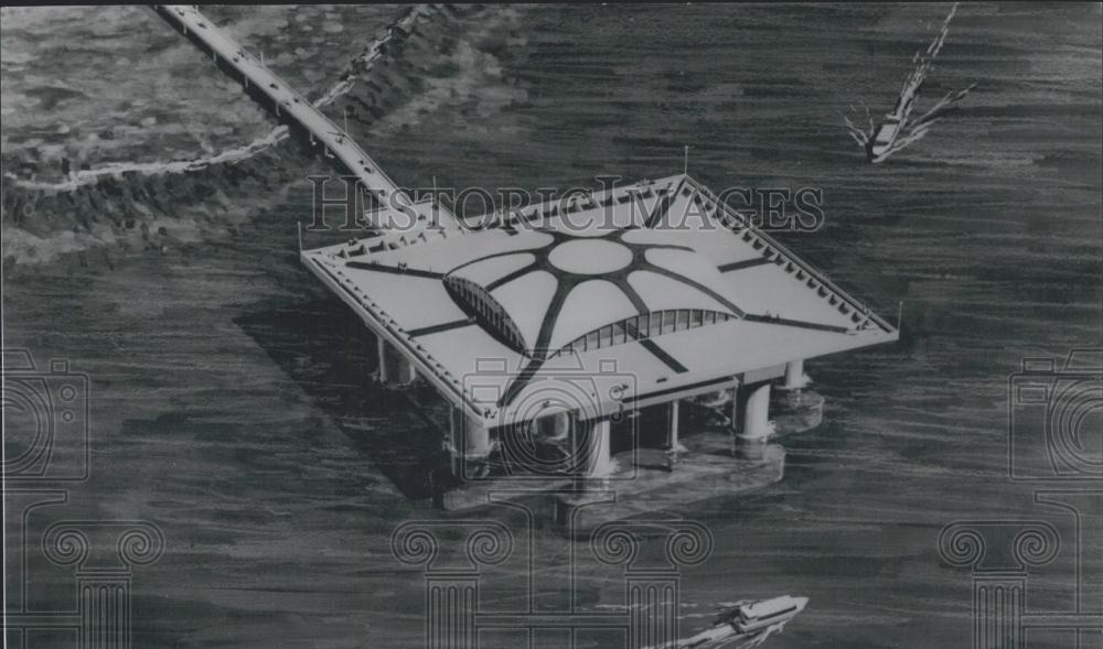 1973 Press Photo Aquapolis Prototype Okinawa Tokyo Japan - Historic Images