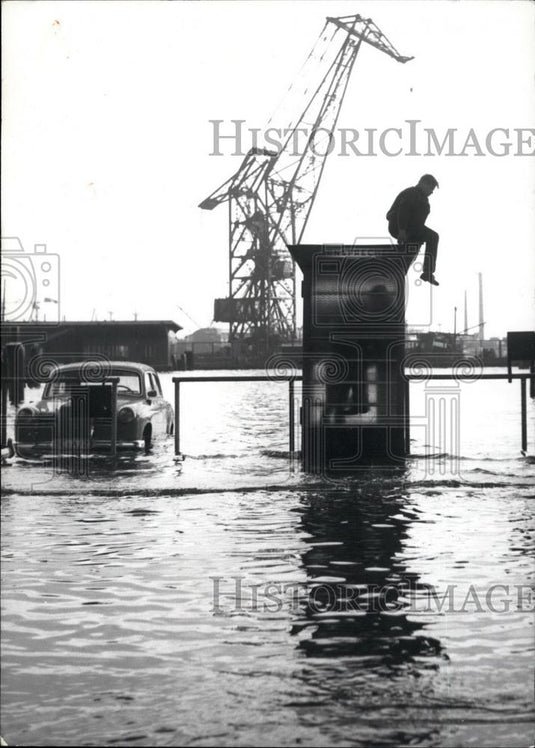 1962 Press Photo Worst Damaged District of Hamburg - Historic Images