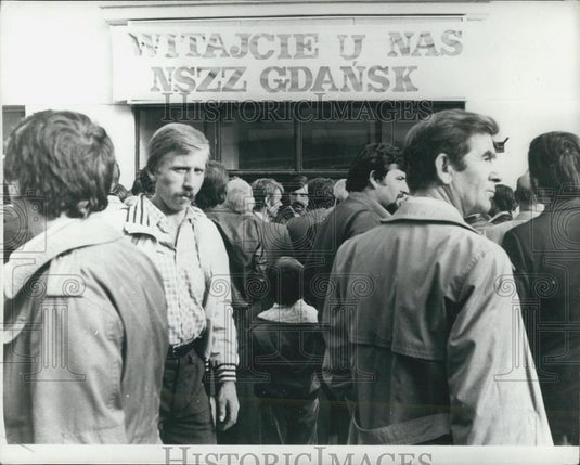 1980 Press Photo Free Trade Unions Meet In Gdansk - Historic Images