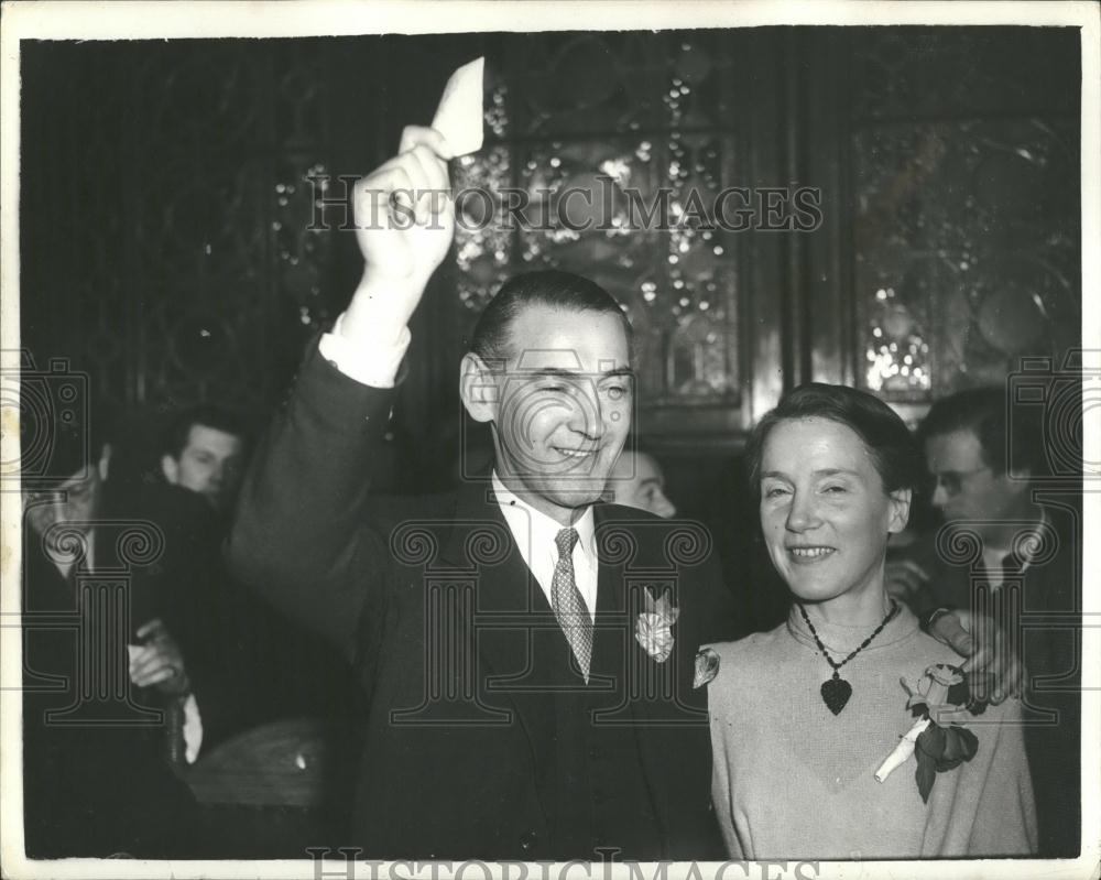 Press Photo Labour winner of the North Lewisham ,Neil McDermot - Historic Images