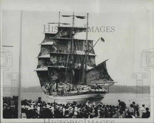 1964 Press Photo German sea training ship Gorch Fock - Historic Images
