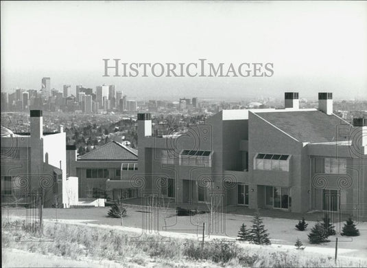 1988 Press Photo "Broadcast-Hill": During Olympia 1988 in Calgary - Historic Images