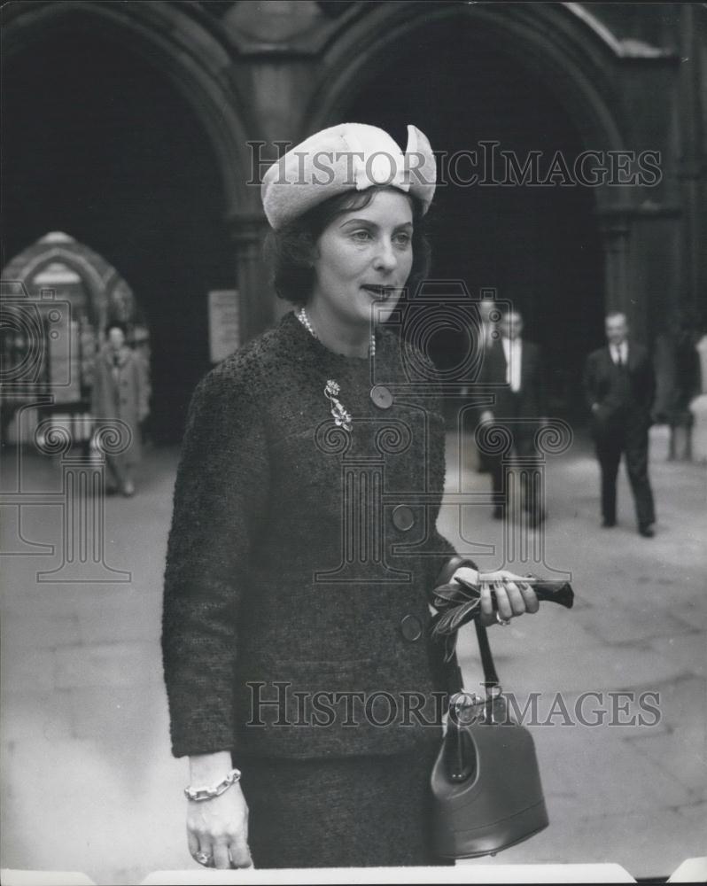 1961 Press Photo Mrs. Doreen Wylde Attending High Court - Historic Images