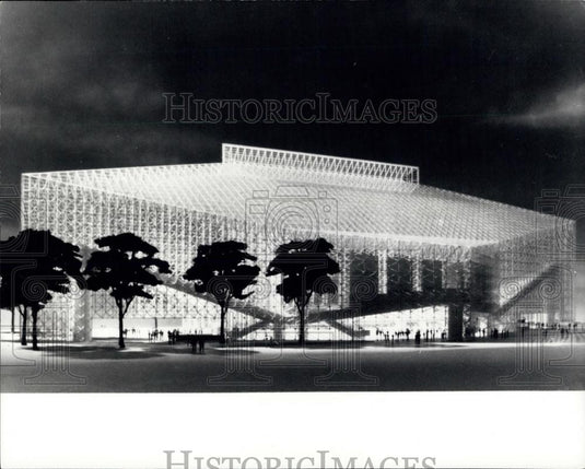 Press Photo "Crystal Cathedral" Built at Garden Grove - Historic Images