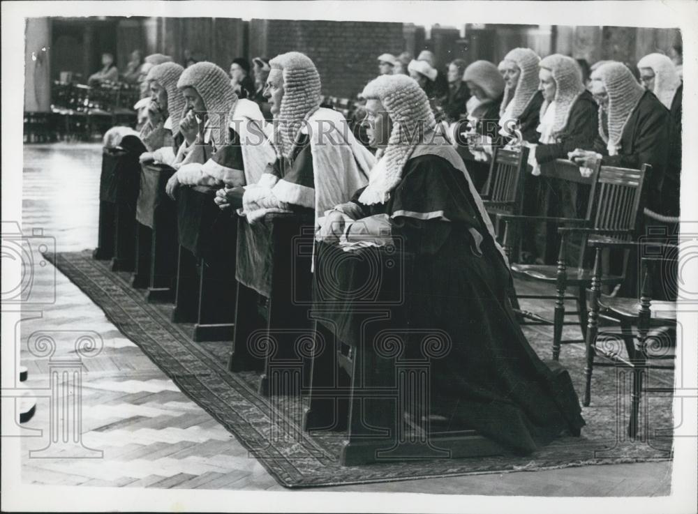 1959 Press Photo Sir Hubert Wallington, Sir Redmond Barry, M. C., Sir Richard El - Historic Images