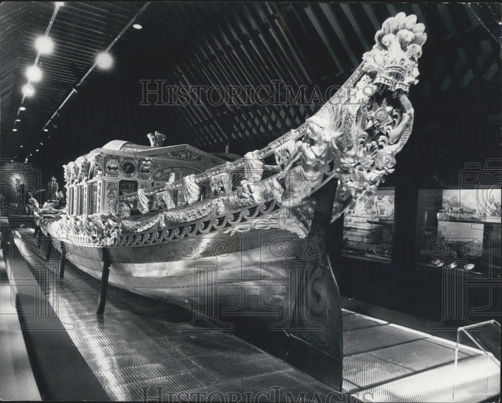 1978 Press Photo Restored State Barge at the National Maritime Museum - Historic Images