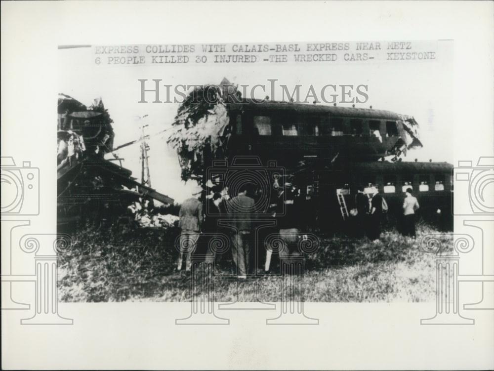 Press Photo Train Accident - Historic Images