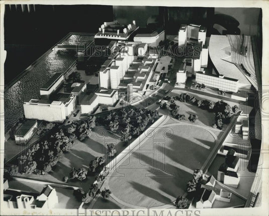 1958 Press Photo Proposed reconstruction of St. Thomas's Hospital - Historic Images