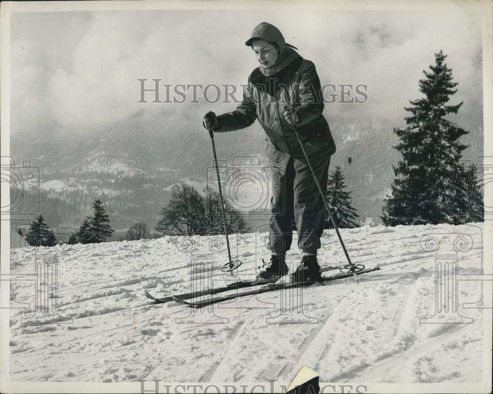 1953 Press Photo Chaps commander Holidays in Bavaria Exclusive - Historic Images