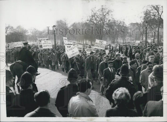 1959 Press Photo Student's rally in London - Historic Images