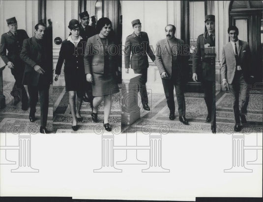 1969 Press Photo Abu El Heiga, Amena Dahbor, Ibrahim Youssof, Mordechai Rachamim - Historic Images